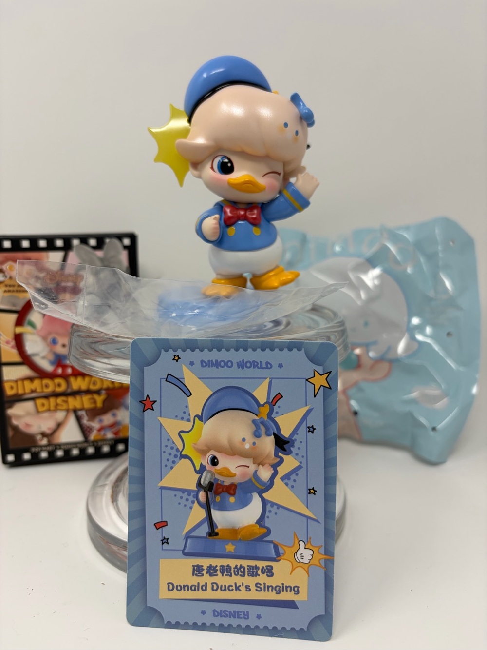 DIMOO DONALD DUCKS SINGING Popmart DIMOO WORLD DISNEY Series Vinyl Figure - Picture 2 of 4